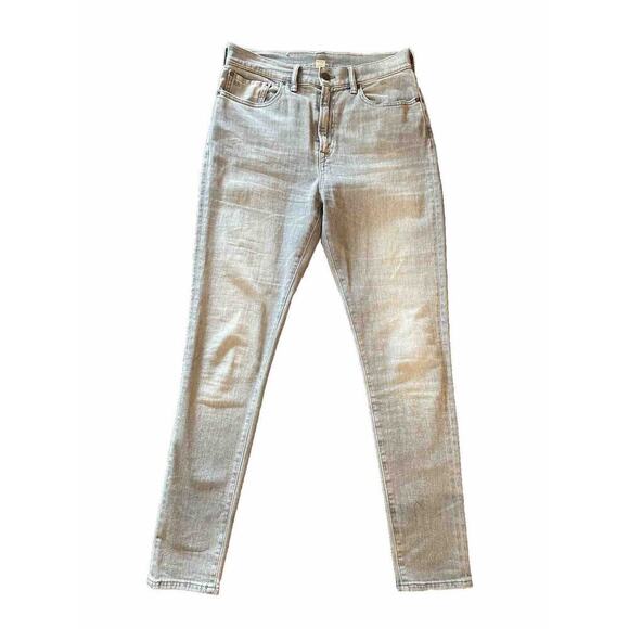 Ralph Lauren Double RL RRL Stretch High Skinny Distressed Grey Jeans 30 Denim - Picture 5 of 16